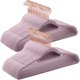 thumbnail image 1 of Colgador de ropa SONGMICS de terciopelo, juego de 50 unidades, color violeta, 1 of 7