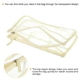 thumbnail image 3 of Uxcell Zipper EVA Clear Toiletry Cosmetic Bag Pouch with Handle Strap, Beige, 3 of 5