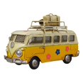thumbnail image 2 of Caja de ahorro de modelo de coche de camping clásico, colección de autobús de autobús vintage, juguete para aficionados coches de Amarillo Yotijar Modelos de furgonetas camper coleccionables, 2 of 10