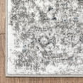 thumbnail image 3 of Well Woven Tresse Ivory Grey Traditional Oriental Medallion Floral Area Rug 8x10 (7'10" x 9'10"), 3 of 8