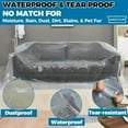 thumbnail image 4 of AMQTSLM Plastic Furniture Covers for Moving, Heavy-Duty Couch Cover for Sofa, Waterproof & Dustproof Clear Moving Bags for Renovation, Wrap or Storage, Extra Large Bag Open Size 96 x 42 x 62 Inch, 4 of 7