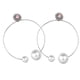 thumbnail image 5 of 1 par de pendientes de cristal de de imitación, pendientes de mujer, joyería para mujeres y niñas Plata, 5 of 7