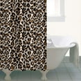 thumbnail image 5 of Leopard Pattern Shower Curtain Fashion Cheetah Spots Classic Animal Print Cute Aesthetic Abstract Design Cartoon Style Bathroom Decor Waterproof with Hooks, 5 of 5