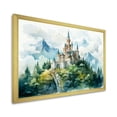 thumbnail image 2 of Designart "Medieval Citadel Nestled in the Mountains" Architecture Framed Wall Art Decor - Traditional Blue Castles Hallway Framed Wall Art Decor, 2 of 6