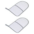 thumbnail image 2 of 2x Guantes de planchación de guantes Vaporizador de planchado Guantes de planchado impermeabilizado Manga de plancha de planchado Mittenas protectores tira gris, 2 of 8