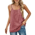 thumbnail image 2 of gakvbuo Plus Size Summer Tops For Women Tops Dressy Casual Tunic Tops To Wear With Leggings Women's Summer Casual Telescopic Suspenders Solid Color Tops Sling Vest, 2 of 7