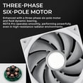 thumbnail image 2 of TRYX F-R140P-NN1M-G0W Rota Pro 140 Performance 140 mm Case Fan - White, 2 of 6