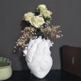 thumbnail image 1 of Florero anatómico en forma de corazón, maceta de resina, adorno, decoración artística para el hogar, 1 of 3
