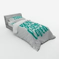 thumbnail image 2 of Ambesonne Saying Bedding Set 3 Pcs, You Are Loved Valentines, Twin XL, Turquoise and White, 2 of 2