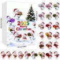 thumbnail image 3 of 2025 Snowman Advent Calendar Set with 24 Double Flat Characters Featuring Realistic Winter Patterns for Festive Holiday Countdown, 3 of 6