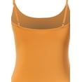 thumbnail image 4 of A2Y Women's Seamless Adjustable Basic Strap Camisole Ash Mustard SM, 4 of 5