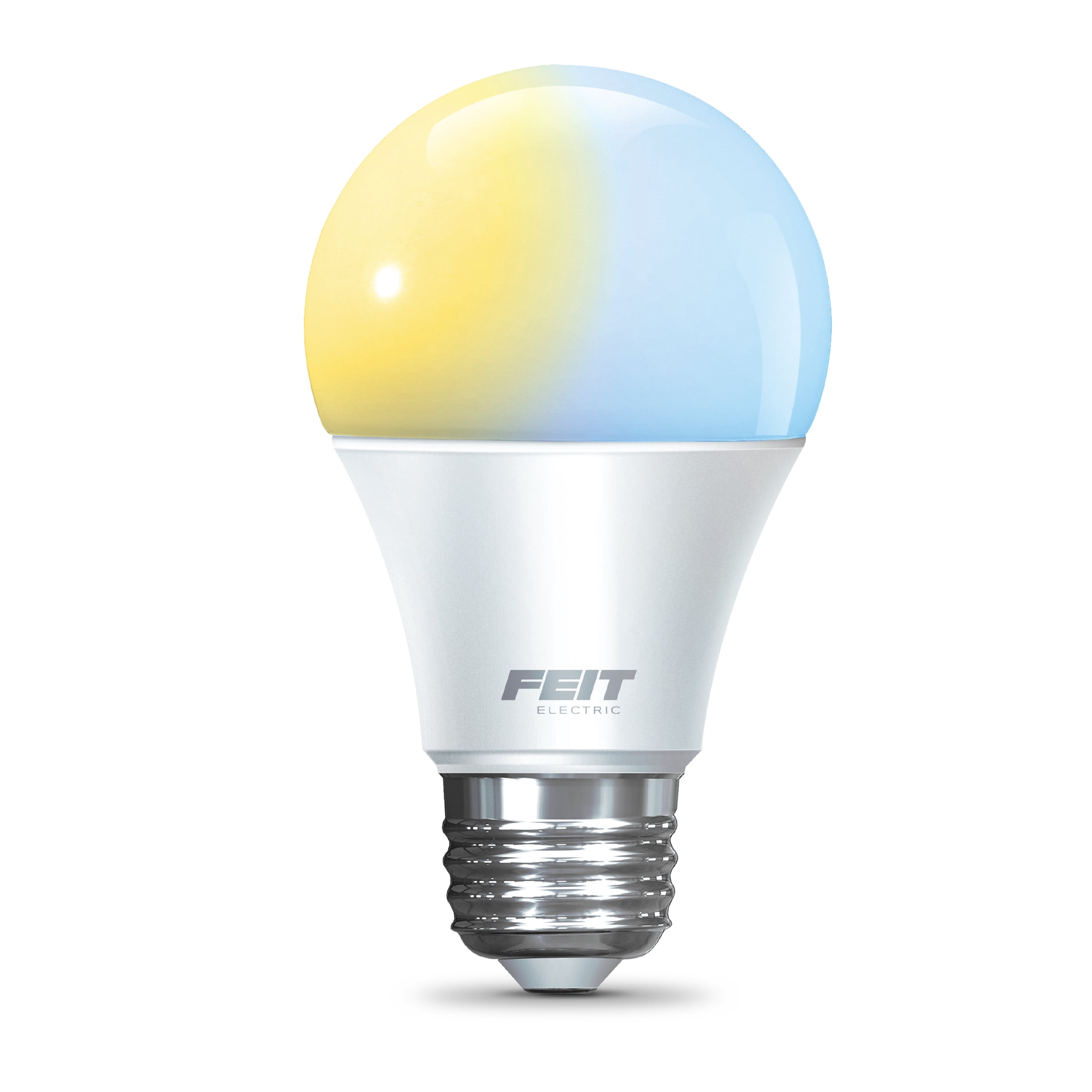 (2 pack) Feit Electric 8.8W (60W Replacement) Tunable White E26 Base A19 Smart WiFi LED Light Bulb