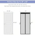 thumbnail image 3 of High-Density Magnetic Screen Door Mesh for Home and Patio, Tear Resistant Backdoor Screen Net with Magnetic Closure Fit for Door Size:39x83 Inch, 3 of 7