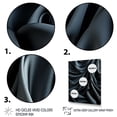 thumbnail image 3 of Designart "Noir Curves in Silk Fractal Patterns I" Geometric Canvas Wall Art - Modern Black Abstract Fractal Hallway Wall Art Decor, 3 of 6