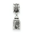 thumbnail image 2 of Fancy Bead White Sterling Silver Themed 27.27 mm 6.36 Reflections Angel Ash Dangle Bead, 2 of 3