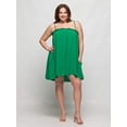 thumbnail image 5 of Plus Size Spaghetti Strap Smocked Pocket Mini Dress, 5 of 8