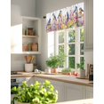 thumbnail image 6 of Birds Fence Flower Floral Window Valance Curtain Branch Leaves Nature Rod Pocket Short Curtain for Living Room, Bedroom & Kitchen Window Decor 54x18in, 6 of 8