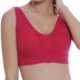 thumbnail image 2 of Sujetador deportivo sin aros de color liso con almohadillas para mujer, tallas grandes 2XL, 3XL y 4XL (talla EE. UU.), 2 of 4
