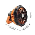 thumbnail image 3 of Outdoor Camping Fan With LED Lantern With Hook 5200mAh Large Capacity USB Rechargeable Battery Operated Fan Portable Tent Fan With Remote, 3 of 9