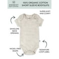 thumbnail image 2 of Honest Baby Clothing Baby Boy or Girl Gender Neutral Organic Cotton Short Sleeve Bodysuit, (Newborn-24 Months), 2 of 5