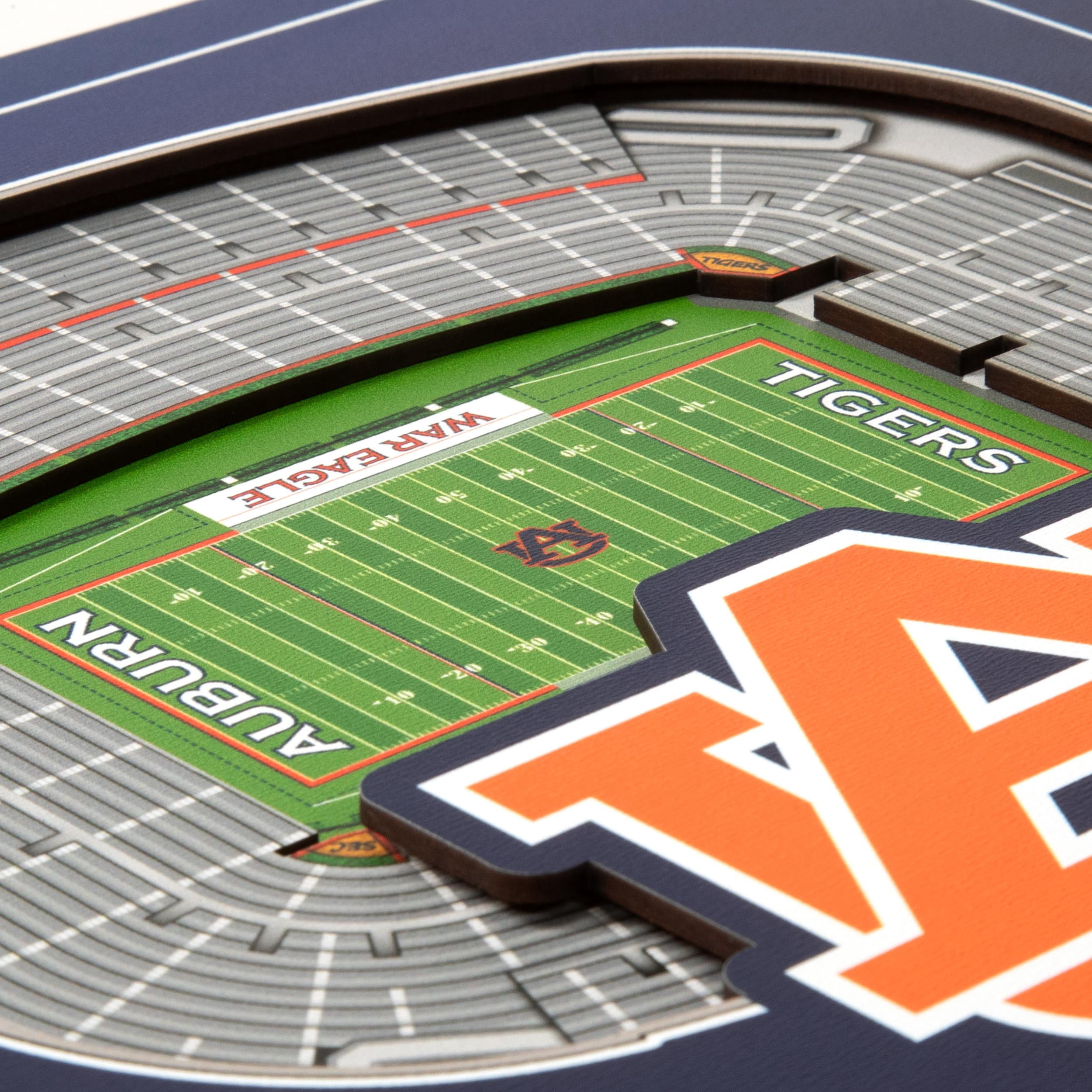 YouTheFan NCAA Auburn Tigers Stadium Series 3D Wall Art
