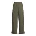 thumbnail image 3 of No Boundaries Juniors' Wide Leg Fleece Pants, 3 of 5