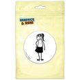 thumbnail image 1 of Mother Stick Figure Family Mom Pinback Button Pin Badge, 1 of 2