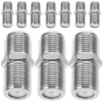 thumbnail image 3 of KAKOWELY 10pcs F-Type Thread Coaxial Cable Adapters Female to Female TV Cable Extender Connectors Coaxial Cable Extender Adapters F-Type TV Coax Cable Female to Female Connectors, 3 of 5