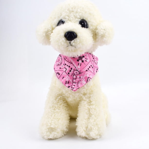 Productos de salud y bienestar para mascotas Jacenvly. Liquidación. Pañuelos para perros. Babero triangular para mascotas. Ajuste con dos broches. Accesorios para perros, cachorros y gatos. Rosa.