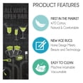 thumbnail image 4 of SussexHome Wine Bar Decor Floor Rug - Heavy-Duty Ultra-Thin Wine Cellar Runner Rug - Non Skid Washable 70 % Cotton Kitchen Runner Rug and Wine Kitchen Decor - 20 x 59 Inches, 4 of 9