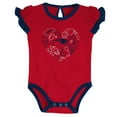thumbnail image 3 of Newborn & Infant Navy/Red New England Patriots Too Much Love Two-Piece Bodysuit Set, 3 of 3
