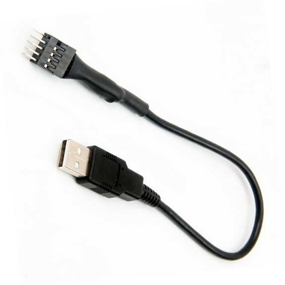 USB Header to USB Type A Motherboards Adapter Cable, 9Pin Male to Type A Male