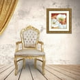 thumbnail image 3 of Sanna, Leonardo 15x15 Gold Ornate Wood Framed with Double Matting Museum Art Print Titled - Washed Poppies (Red and Gold) II, 3 of 4