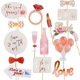 thumbnail image 4 of 23Pcs Bride Selfie Props Rose Gold Wedding Bridal Shower Party Game Accessories, 4 of 8