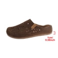 thumbnail image 7 of Women's Perforated Closed Toe Mules, Low-Top Lightweight Flat-Soled Slip-On Breathable Clogs for Casual & Everyday Wear Coffee 8.5, 7 of 7