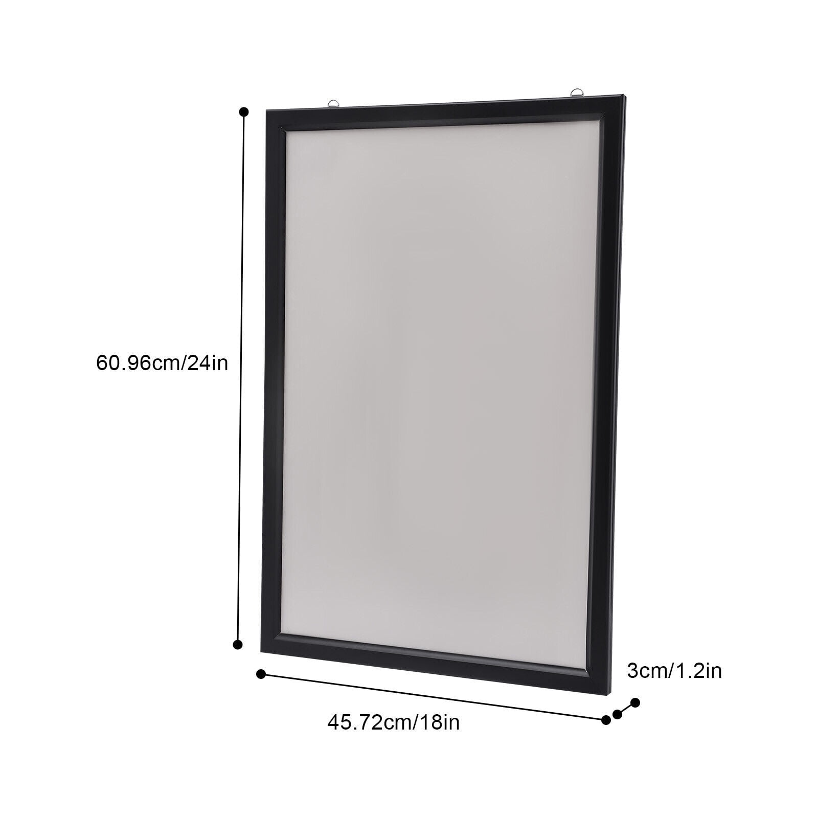 LED Poster Frame Light Box 18x24 Inch Wall Mount, 9000-10000K High Color Temperature, 45° Miter Joint Slim Design, Front-Loading Magnetic Frame for Movie Poster Advertising Sign