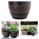 thumbnail image 5 of de de jardín Resina Jardín Decoración de jardí 15 pulgadas Gloria Maceta de barril de whisky, 5 of 7