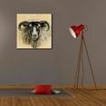 thumbnail image 6 of Epic Graffiti 'Highland Animal Ram' by Silvia Vassileva, Canvas Wall Art, 26"x26", 6 of 8