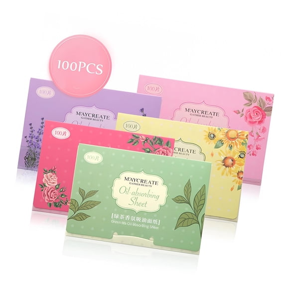 RAGUPEL 100 Sheets/pack Facial Oil Blotting Face Oil Control Absorbing Film Blotting Paper Cleaning Face Beauty Makeup Tools B