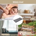thumbnail image 4 of Waterproof Sauna Seat Cushion, Heat Insulation Sauna Mat, High-Density Pad with Removable Zipper Cover & Straps, Outdoor Bench Cushion, 42.1x18.1x3.1", Dark Gray, 4 of 7