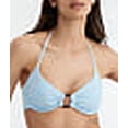 thumbnail image 4 of Sanctuary Swim CELESTE Refresh Ribbed O-Ring Halter Bikini Swim Top, US Large, 4 of 5