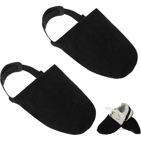 Bowling Shoe Slider,Tutuviw 2Pcs Adjustable Sole Slide Covers,Stretchable Sole Slide Covers with Elastic Band,Shoes Bowling Accessories for Men Women Bowler Playing Ball and Dancing(Black)