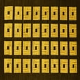 thumbnail image 1 of Ahgly Company Indoor Square Abstract Yellow Modern Area Rugs, 6' Square, 1 of 4