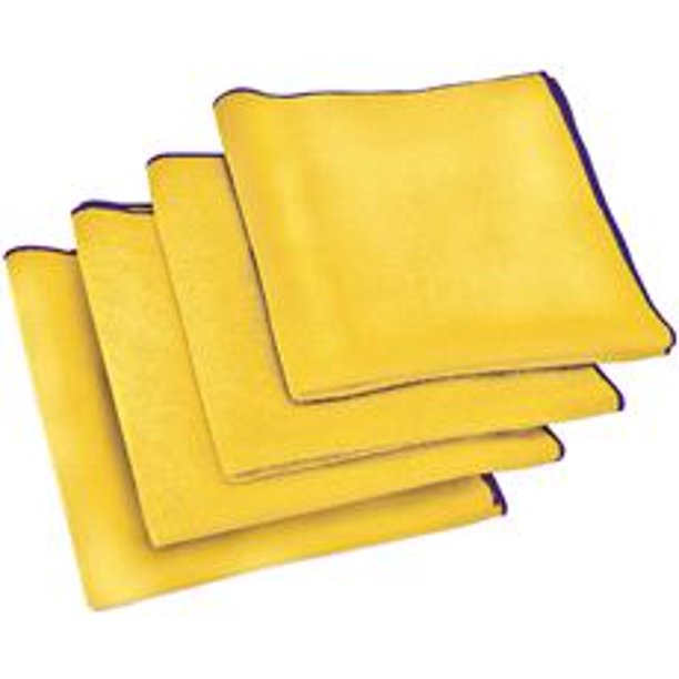 Appeal Antimicrobial Microfiber Cloth, Yellow, 16X16 In., 24 Cloths Per