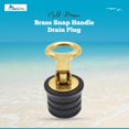 thumbnail image 2 of MARINE CITY 1-Inch Brass Snap Handle Drain Plug, Durable & Strong, Easy to Use, Sturdy with Fine Finish, Innovative Design for Boats & Marine Use -1 Pcs, 2 of 7