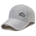 thumbnail image 2 of Prolriy Baseball Cap Hats for Men Women Unisex Mesh Brim Tennis Cap Outside Adjustable Baseball Hat Trucker Hat Grey2, 2 of 3