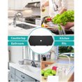 thumbnail image 4 of TFixol Kitchen Sink Splash Guard Silicone Faucet Handle Drip Catcher Tray Faucet Absorbent Mat Sink Protectors for Kitchen Sink, Sink Mat for Bathroom, Farmhouse and RV Kitchen Sink Accessories, 4 of 7