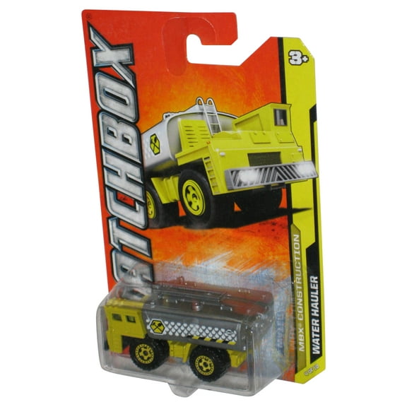 Matchbox MBX Construction (2011) Yellow & Silver Water Hauler Toy Vehicle 34/120