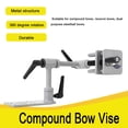 thumbnail image 6 of ECUTEE Universal Archery Bow Vise Yellow Metal Adjustable Compound Bow Target Tool, 6 of 12