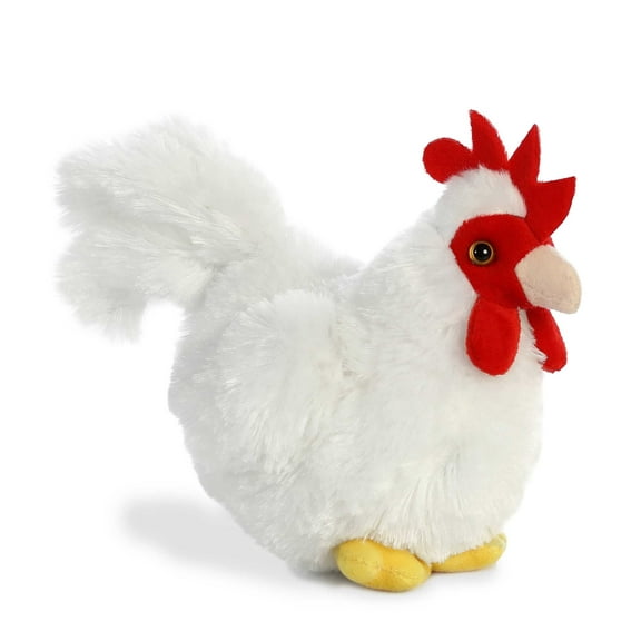 Aurora - Small White Mini Flopsie - 5.5" Chicken - Adorable Stuffed Animal